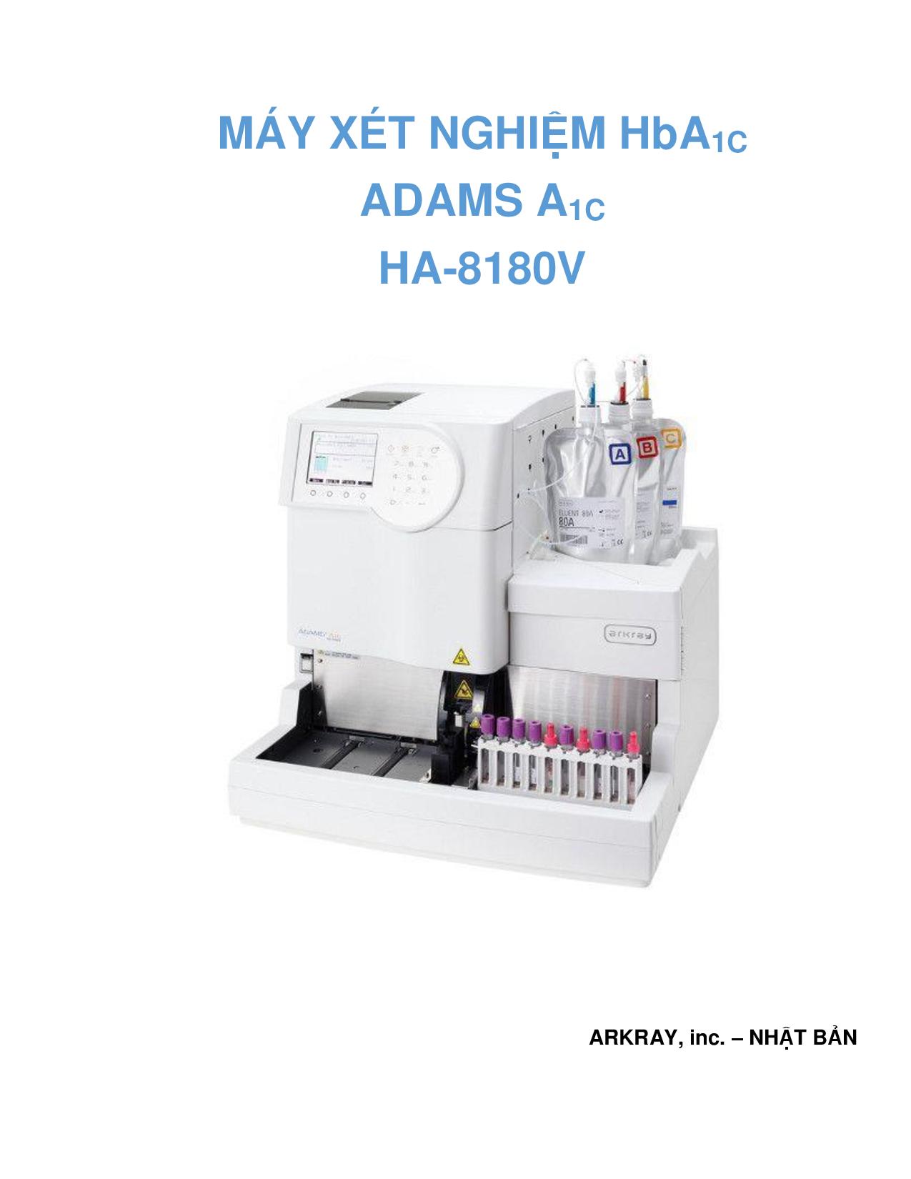 Máy xét nghiệm HbA1c - HA 8180V